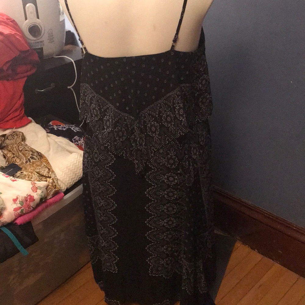 Nanette Lepore black/white kerchief dress size 12 - Picture 2 of 3